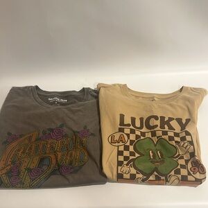 Lucky Brand Women Graphic T Sz M